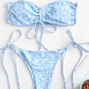 Ditsy Floral Print Bikini Set NWOT